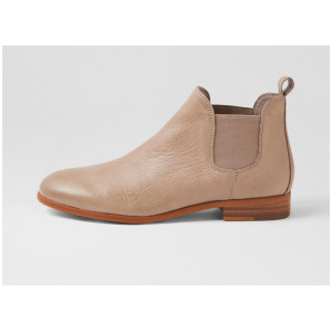 Quatisse Smoke Leather Ankle Boots
