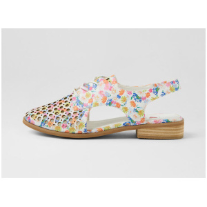 Quibblet White Party Flat Shoes