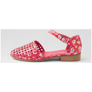 Quotes Fuchsia Floral Flat Shoes