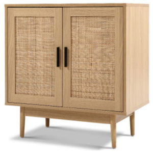 Rattan Buffet Sideboard Cabinet Storage Hallway