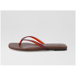 Rella Choc Pvc Leather Thongs