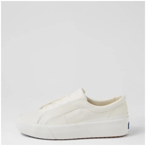 Remi Leather Snow White Leather Sneakers