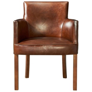 Rochelle Leather Armchair, Vintage Whiskey