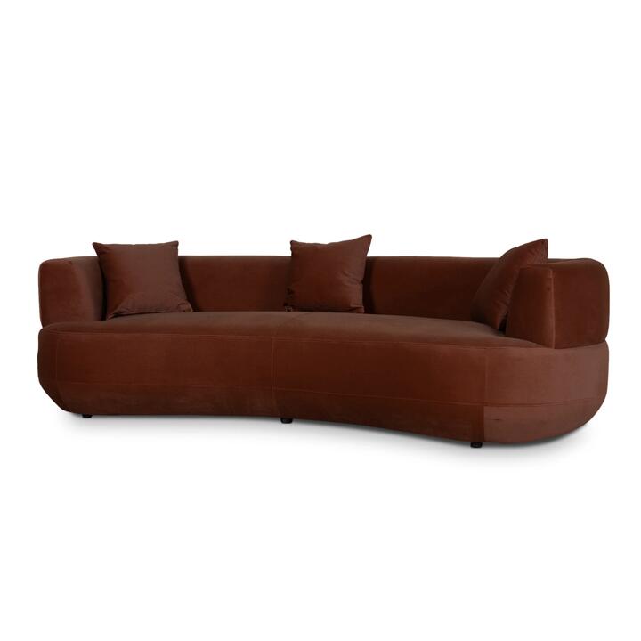 Roly 3 Seater Sofa - Red Bronze by Interior Secrets - AfterPay Available