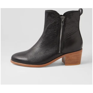Rondon Xw Black Natural Leather Ankle Boots