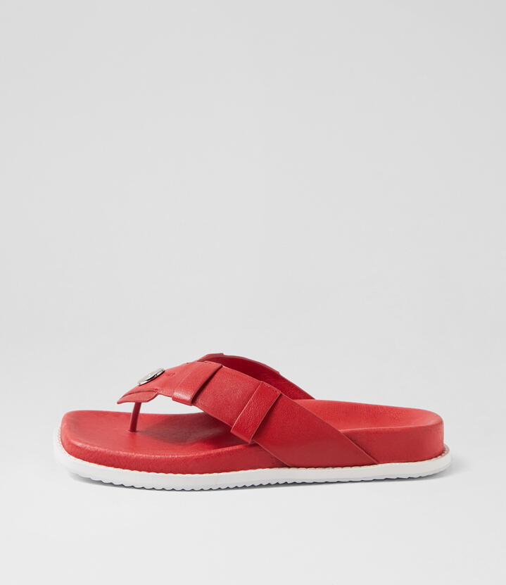 Rook Red Leather Thongs