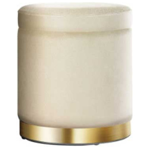 Round Velvet Ottoman Foot Stool