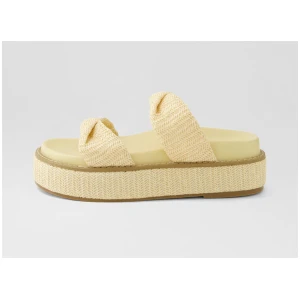 Rue Natural Raffia Slides