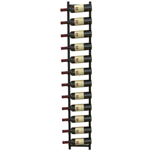 Rust Proof Metal Wall Mounted Wine Rack For 12 Bottles