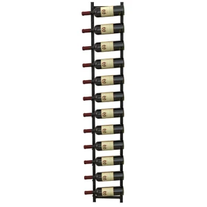 Rust Proof Metal Wall Mounted Wine Rack For 12 Bottles