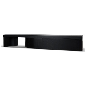 Ruvo Extendable TV Entertainment Unit - Black Oak by Interior Secrets - AfterPay Available