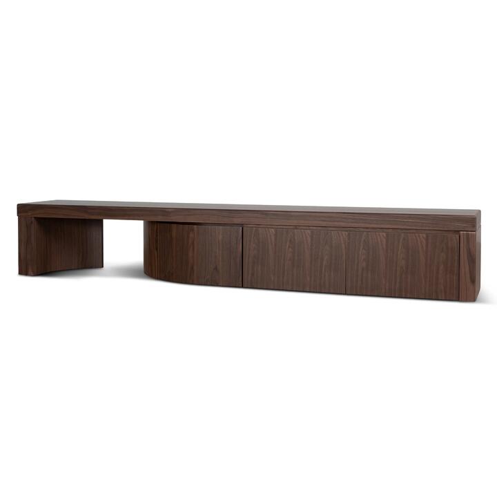 Ruvo Extendable TV Entertainment Unit - Walnut by Interior Secrets - AfterPay Available