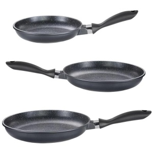 STONE Non Stick Frypan Tri Pack , & Size 20cm/24cm/28cm by Baccarat