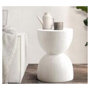 Saint Lamp Side Table White