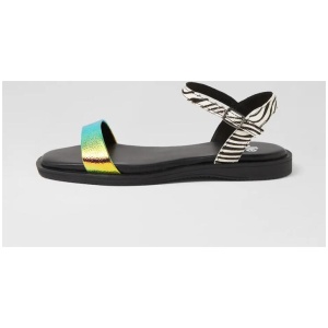 Sandal Sunset Zebra Leather Pony Sandals