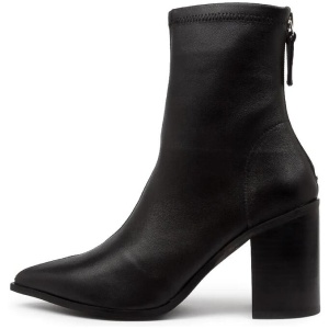 Saylor Black Stretch Lthr