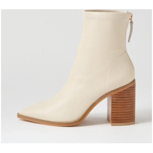 Saylor Oat Leather Ankle Boots