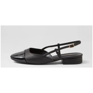 Selene Black Flat Shoes