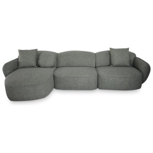 Serenity 3 Seater Left Chaise Sofa - Amazon Green by Interior Secrets - AfterPay Available
