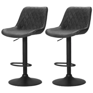 Set Of 2 Bar Stools Kitchen Chairs Metal Barstool Dining Chair Rushal