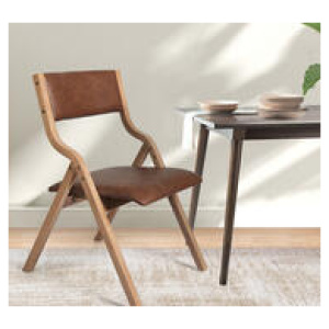 Set Of 2 Cathan Dining Chairs Brown