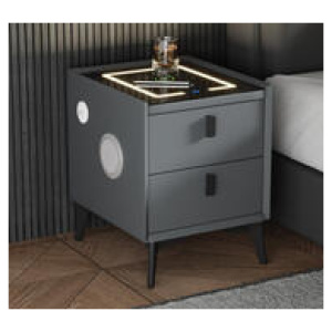 Set Of 2 Collings Bedside Tables Grey