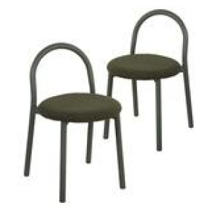 Set Of 2 Donovan Dining Chairs Green 1 Seater