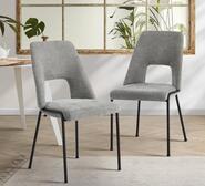 Set Of 2 Normie Dining Chairs Grey