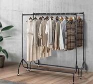 Set Of 2 Shira 6Ft Coat Stand Black