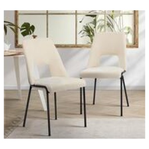 Set Of 8 Normie Dining Chairs Neutral