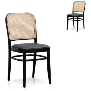 Set of 2 - Bonilla Dining Chair - Black by Interior Secrets - AfterPay Available
