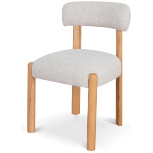 Set of 2 - Cartaya Oak Dining Chair - Coastal Beige by Interior Secrets - AfterPay Available