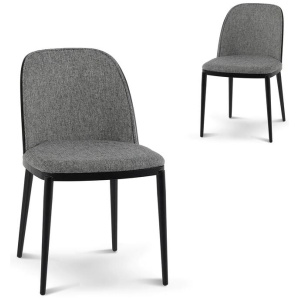 Set of 2 - Paxton Dining Chair - Lava Grey by Interior Secrets - AfterPay Available