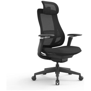 Sevanto Mesh Office Chair - Full Black with Headrest by Interior Secrets - AfterPay Available