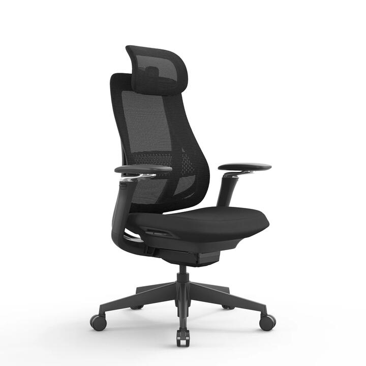 Sevanto Mesh Office Chair - Full Black with Headrest by Interior Secrets - AfterPay Available