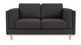 Seville 2 Seater Sofa Black