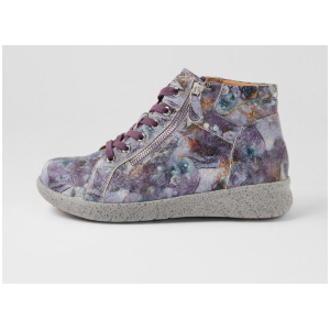 Shaunat Xf Purple Multi Leather Lace Up Boots