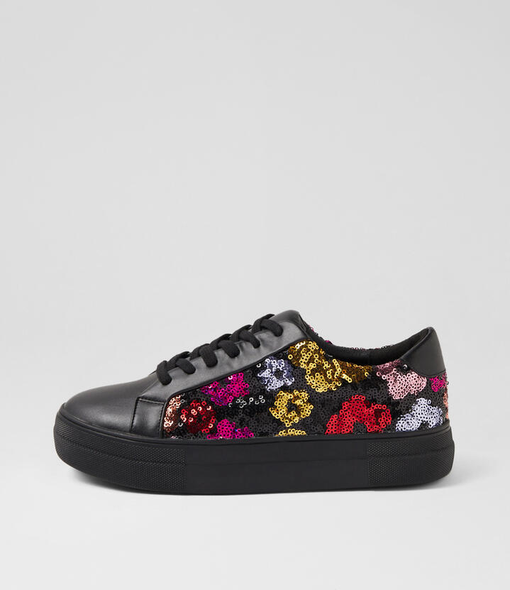 Shimmy Black Jewel Daisy Multi Sneakers