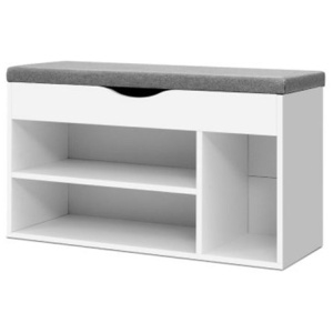 Shoe Cabinet Bench Organizer Storage Rack Shelf White Cupboard Box
