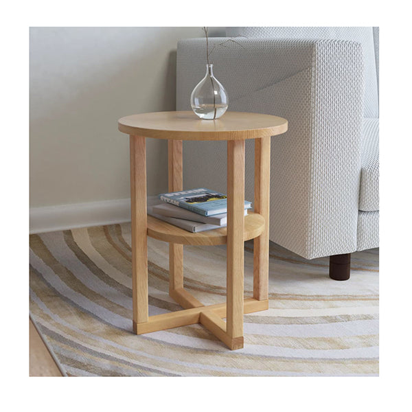 Side Table 40X50 Cm Solid Oak Wood