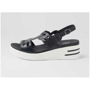 Sillo Xw Navy White Leather Sandals