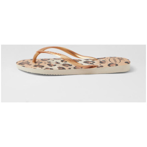 Slim Animals Beige Rubber Thongs
