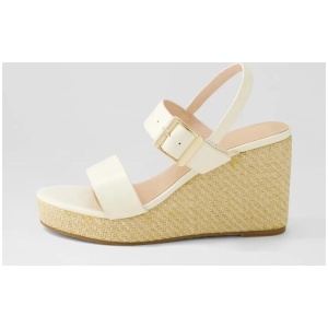 Soldana Cream Leather Sandals