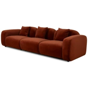 Soma 4 Seater Sofa - Umber Orange by Interior Secrets - AfterPay Available
