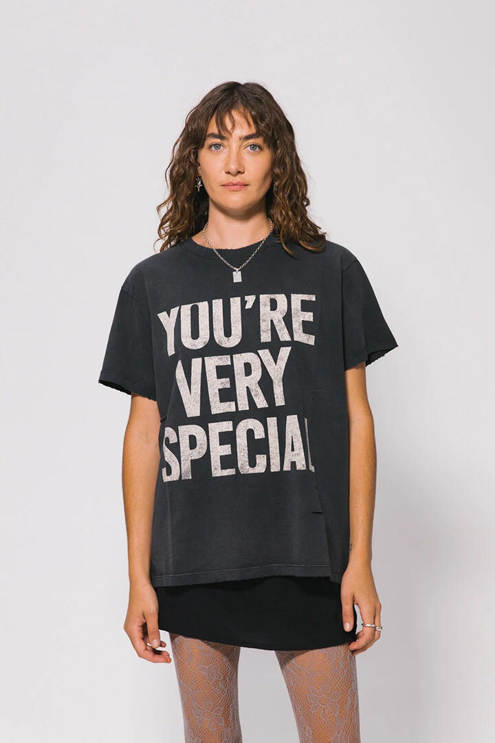 Something Very Special YVS Trashed Tee Trashed Black