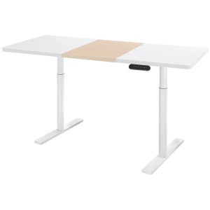Standing Desk Motorised Electric Dual Motor 140CM White Pine