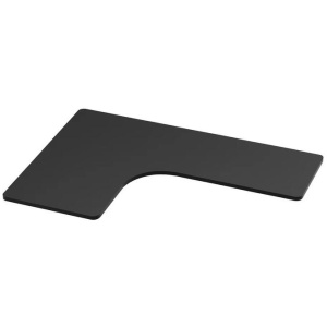 Standing Desk Top L-shape Black 160CM