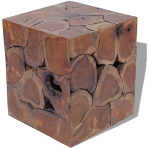 Stool Solid Teak 40 x 40 x 45 Cm