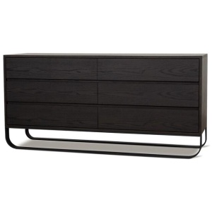 Strado 1.6m Dresser Unit - Dark Walnut by Interior Secrets - AfterPay Available