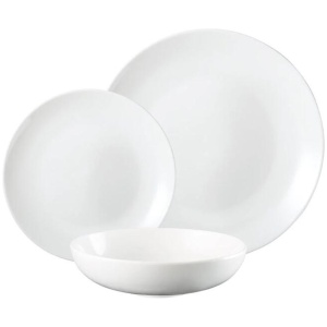 Superior Collection Coupe Dinner Set 12 Piece in White by Alex Liddy